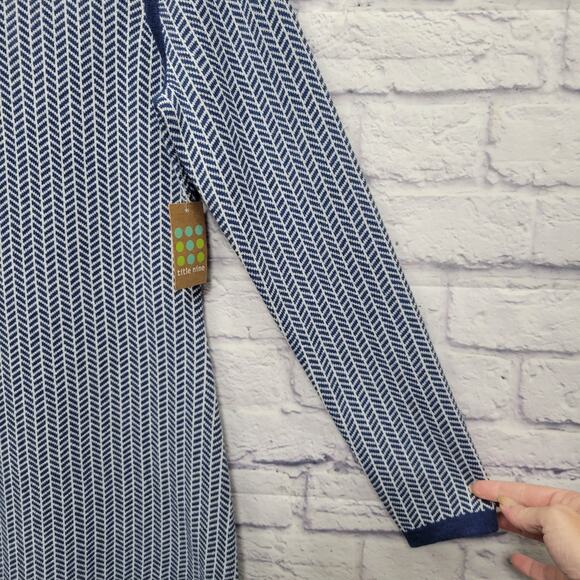 NWT Title Nine Barra Tunic Sweater Sz S Wool Blend Herringbone Preppy Academia - Picture 3 of 10